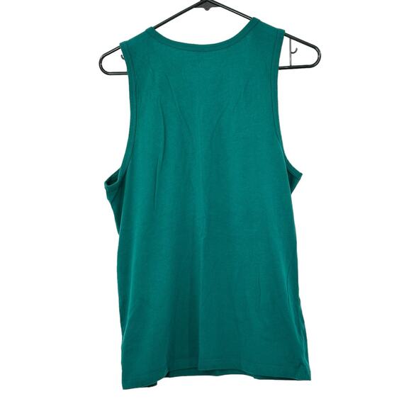 Old Navy Top Mens Small Soft Washed Tank Cotton Oceanside Summer Beach Tropical - Picture 3 of 5